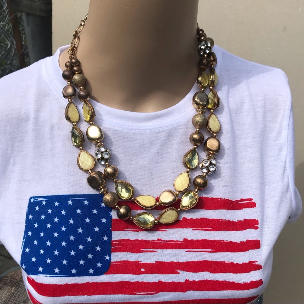 Pretty Stone Statement Necklace ❤️